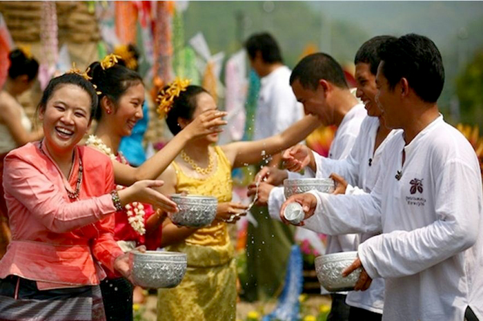 Lễ hội Chaul Chnam Thmey - Lễ hội té nước mừng năm mới của Campuchia. Ảnh: Internet